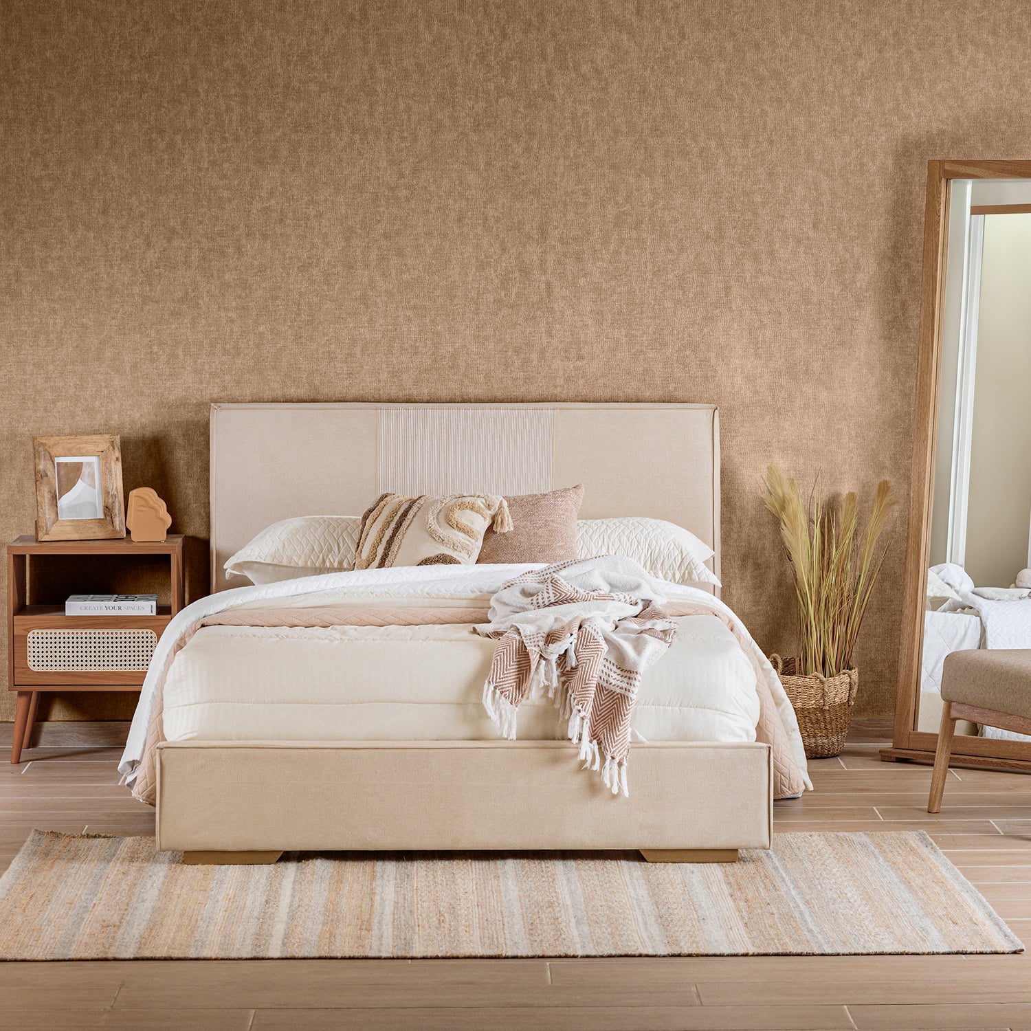 Cama Full Tokyo Beige Natural