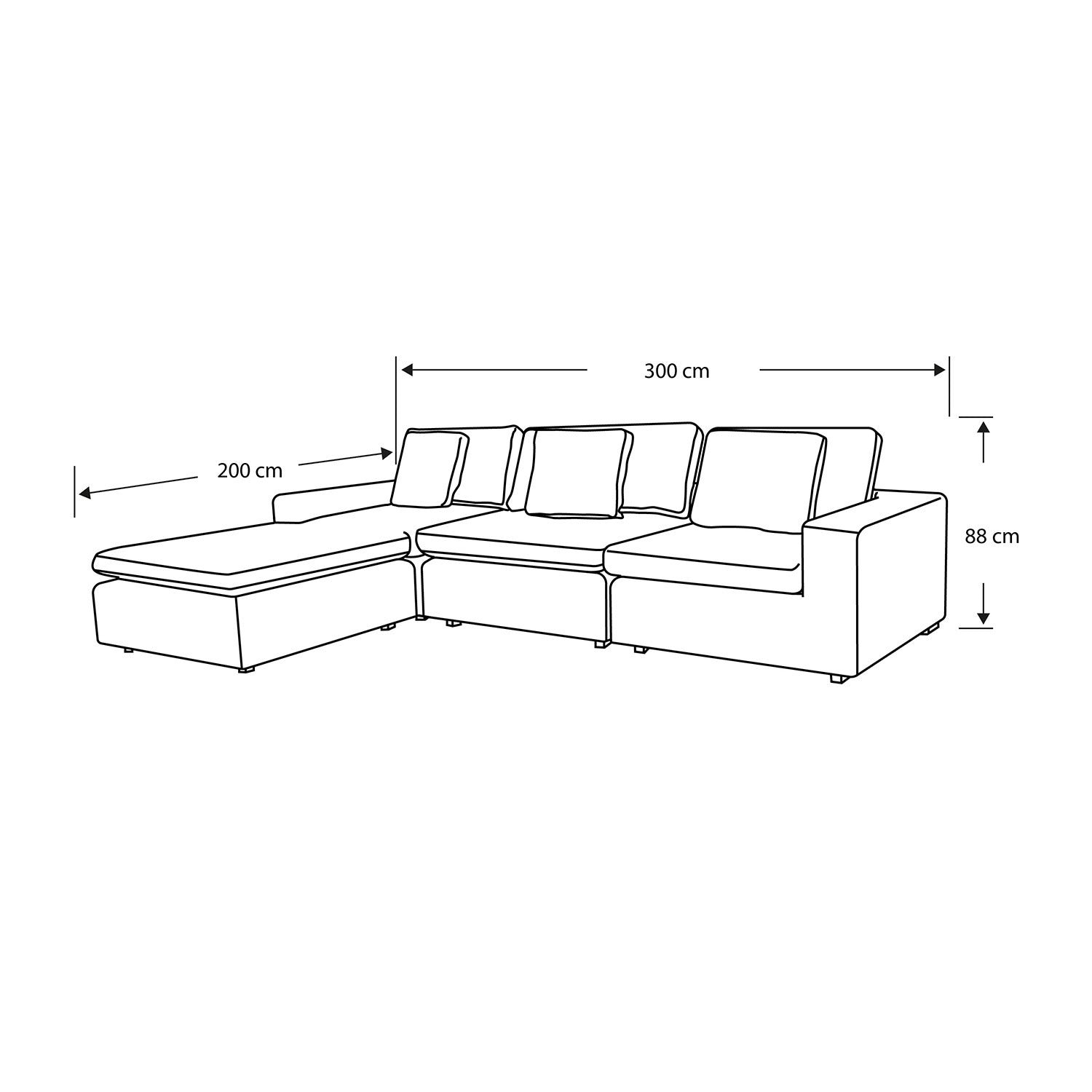 Sala Rinconera Creta Velvet Impetu Beige Premium