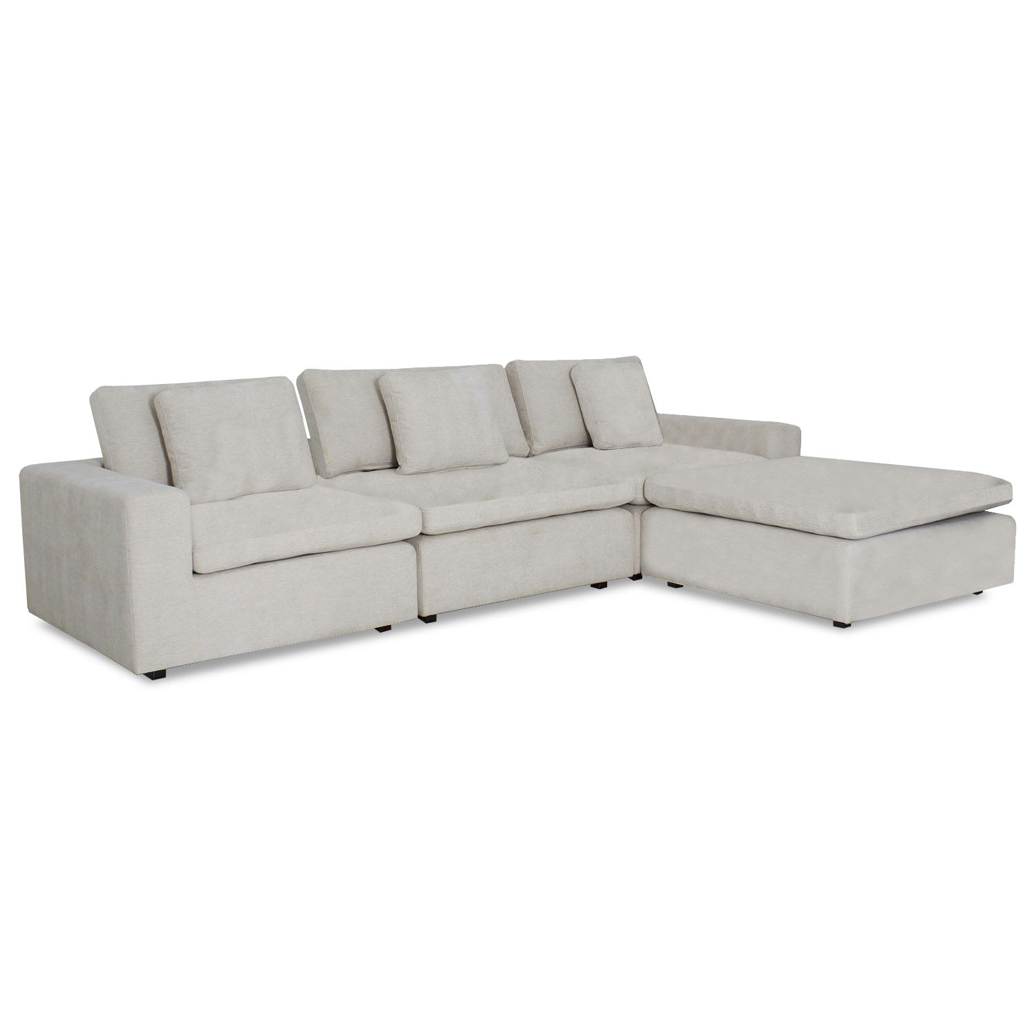 Sala Rinconera Creta Velvet Impetu Beige Premium