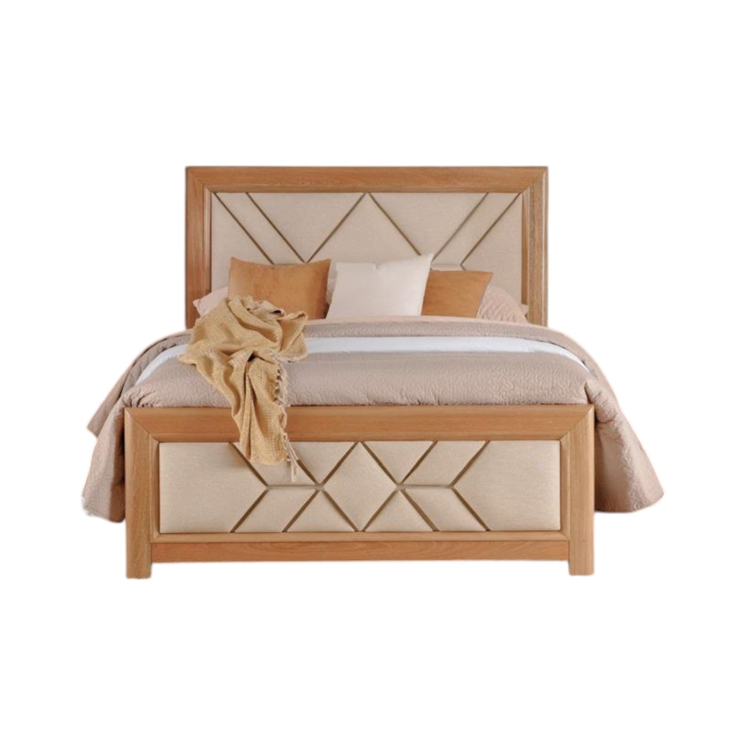 Cama King Marriot Eurolino Beige, Natural
