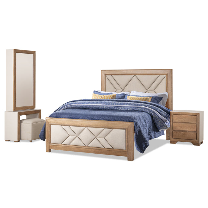 Cama King Marriot Beige, Natural