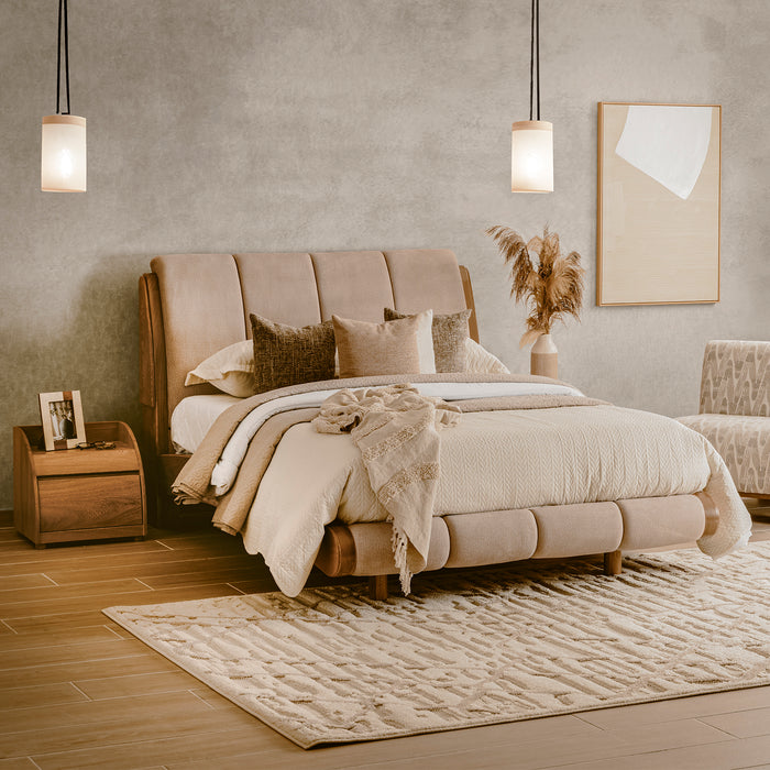 Cama Queen Estambul Beige, Natural