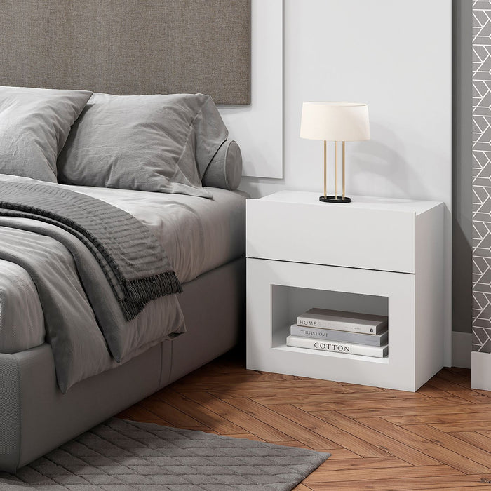 Mesa de Noche Broadway Blanco