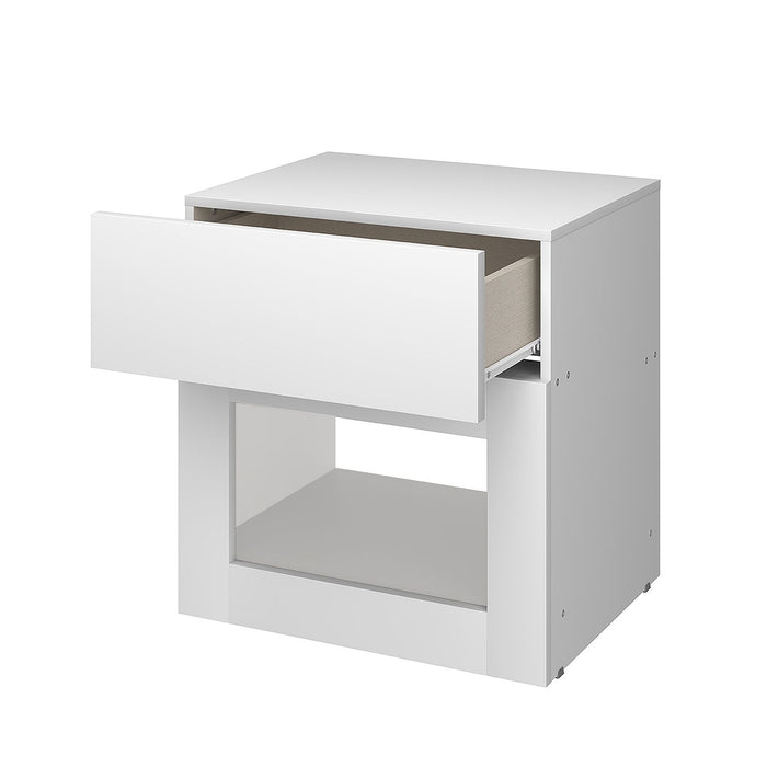 Mesa de Noche Broadway Blanco