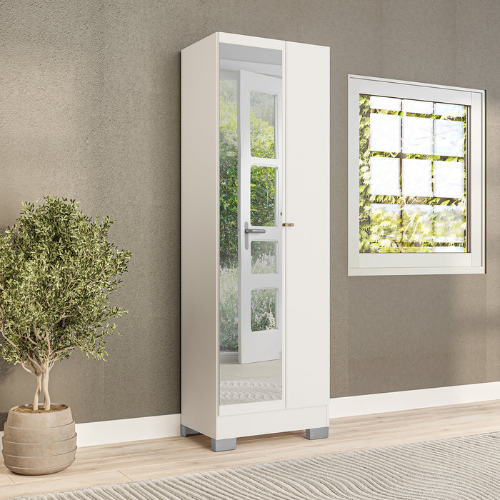 Mueble Almacen Espejo Aron  Blanco