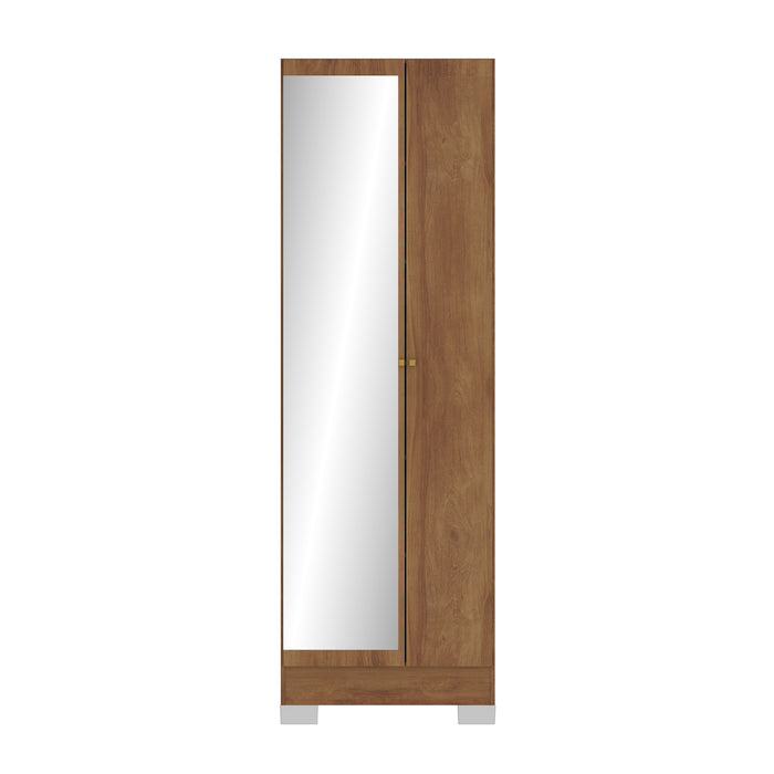 Mueble Almacen Espejo Aron  Natural Oscuro