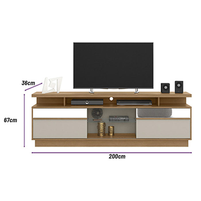 Mesa De Tv Owen Natural, Off White