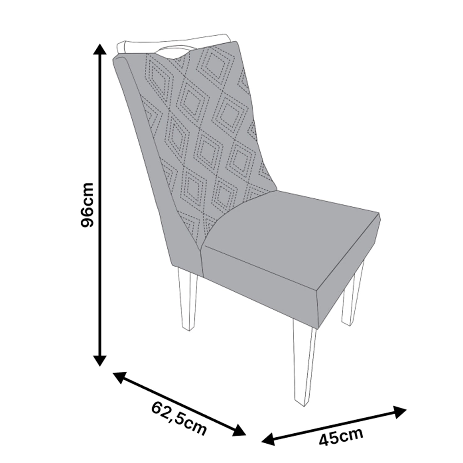 2 Sillas de Comedor Stella Lino Beige