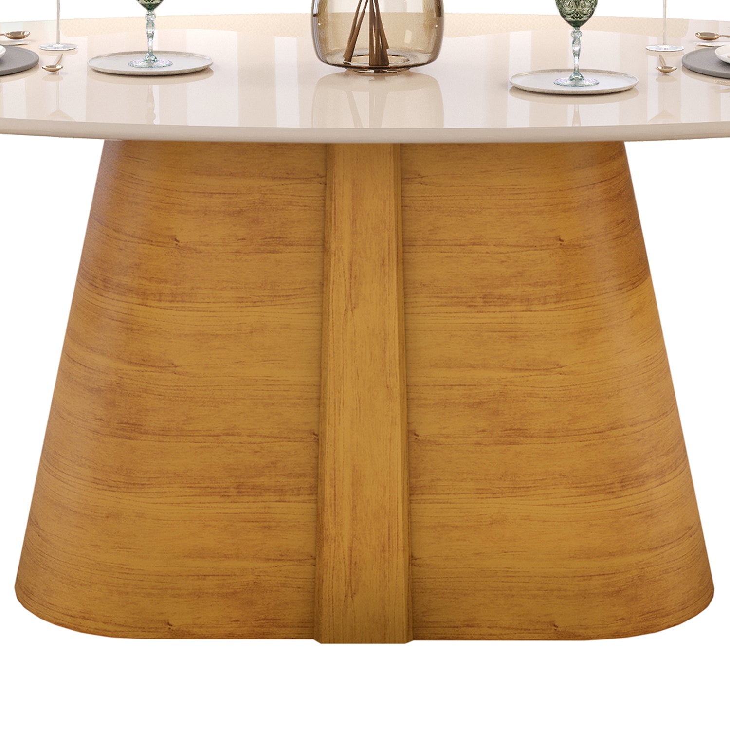 Mesa Comedor Ryse Natural, Off White