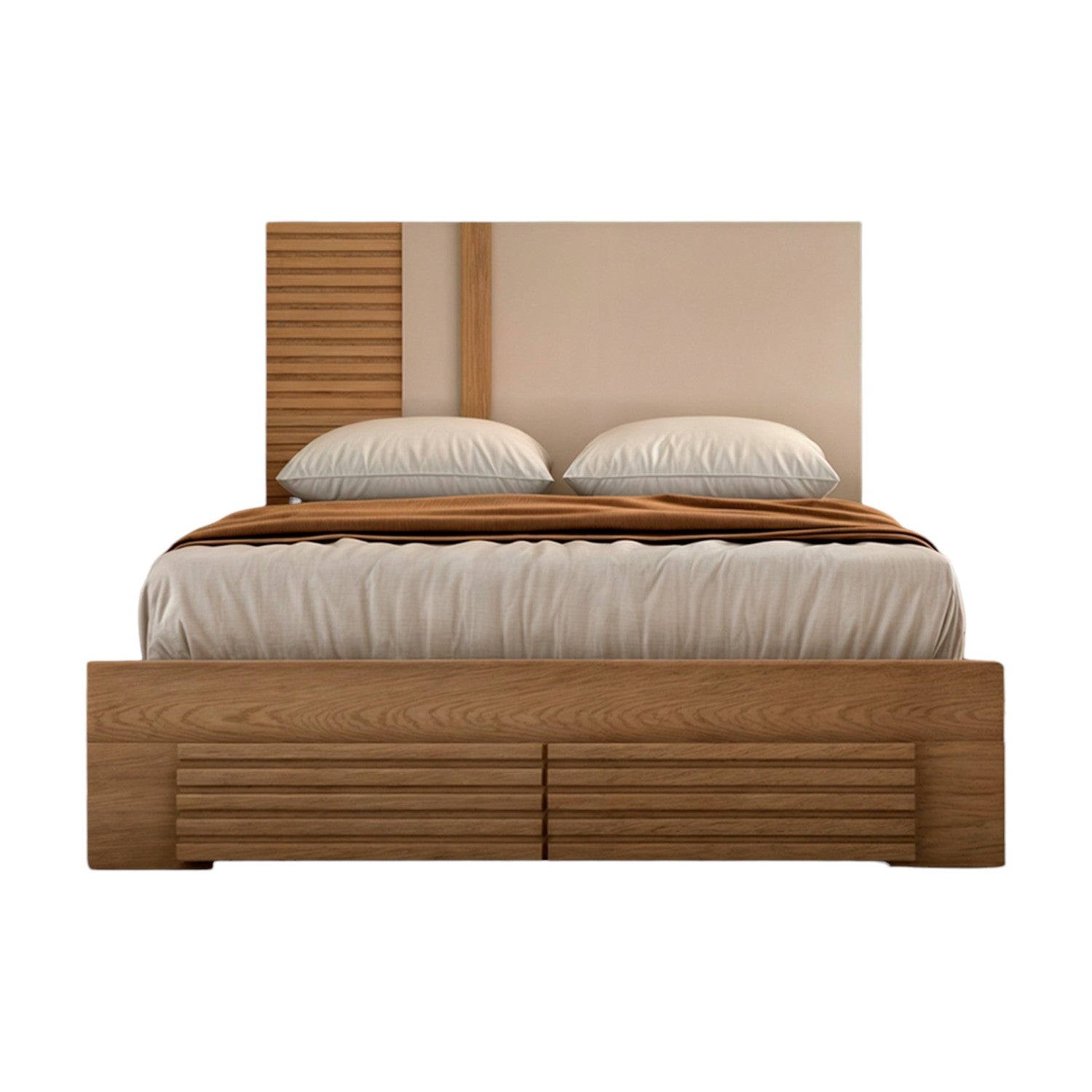 Cama Queen Omega Greige, Natural