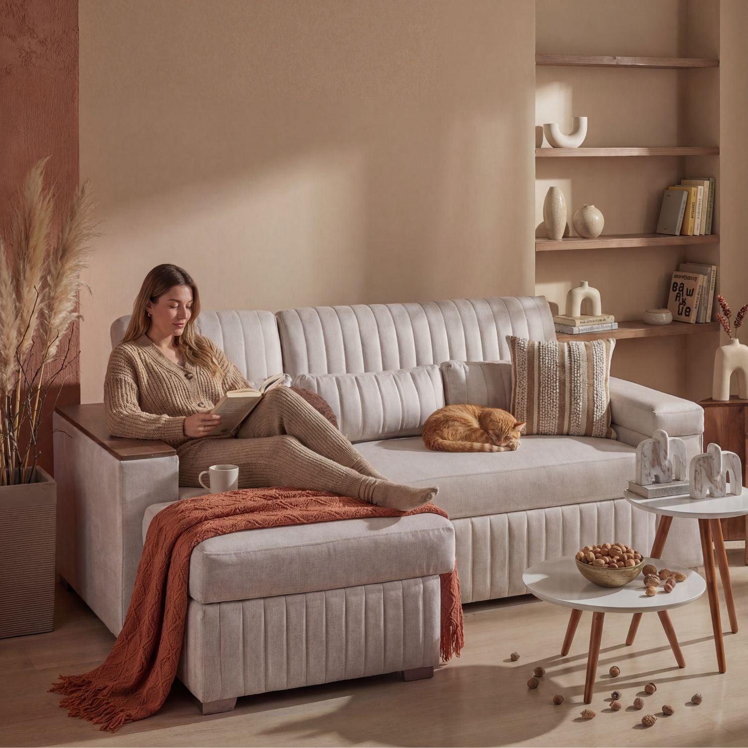 Sala Cama Robi Eurolino Marbella Marfil, Natural Orientación Izquierda