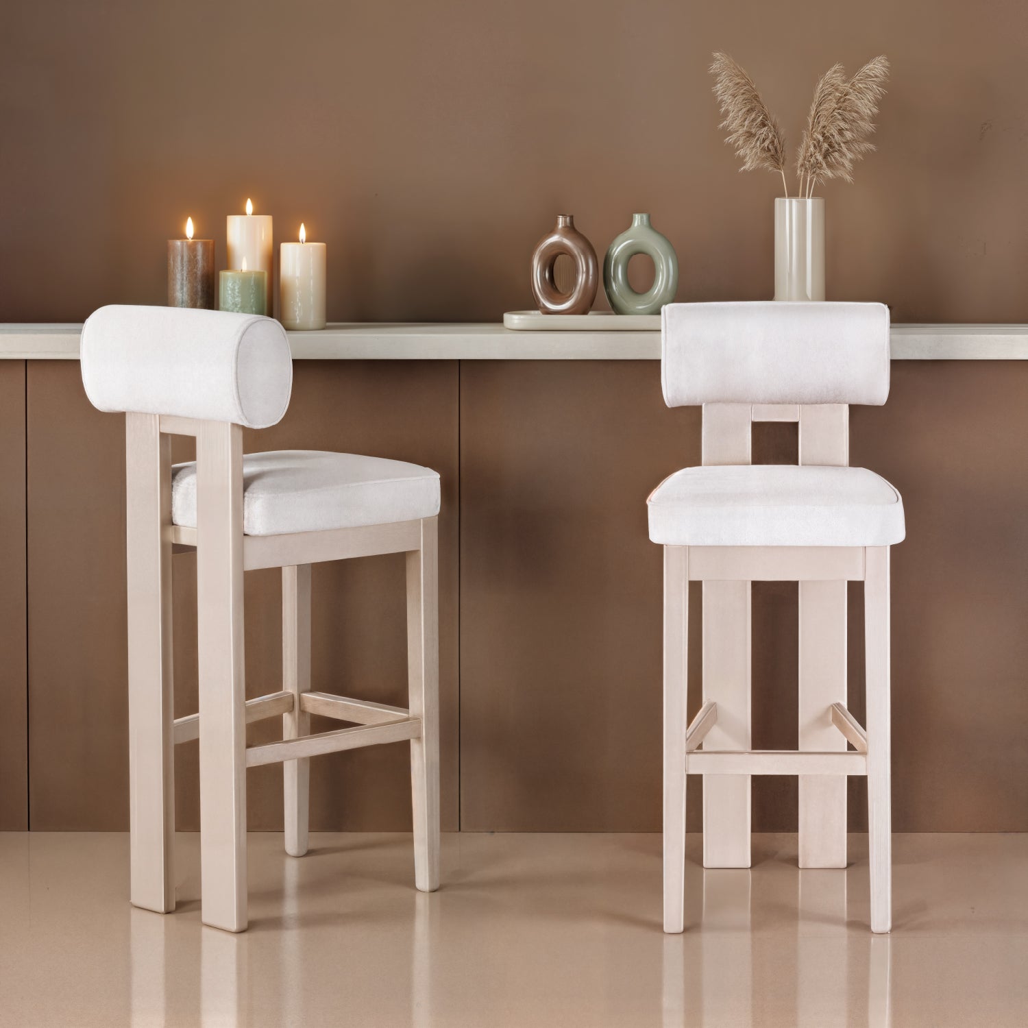 Silla Para Bar Nova Atlas Marmol, Champaña