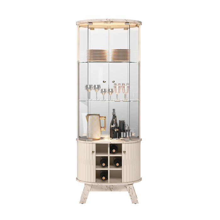 Vitrina Porto Off White, Marmol