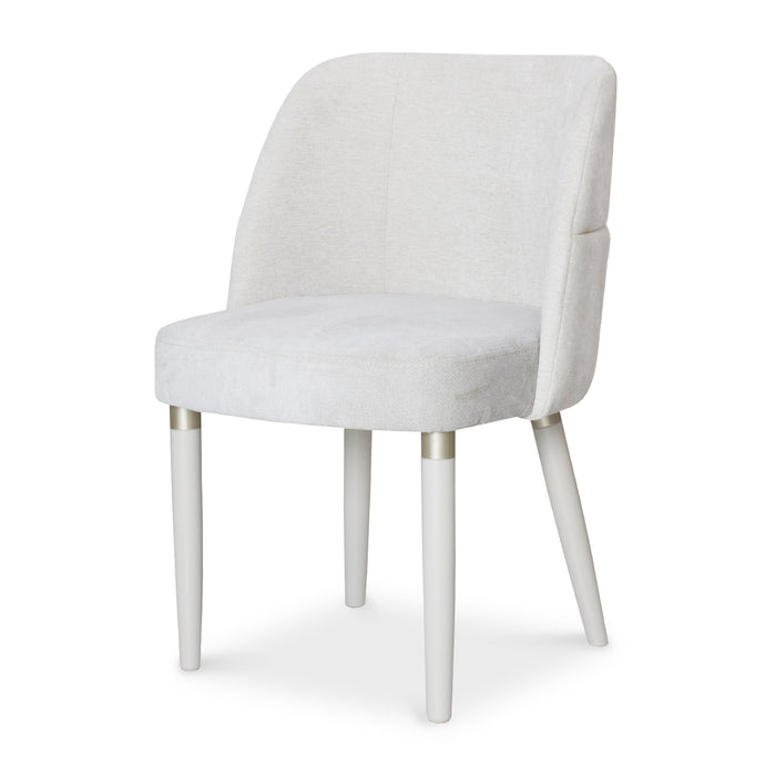 Comedor 6 Puestos Nicole Velvet Touch Almendra, Beige y Off white