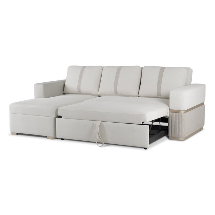 Sala Cama Dior Eurolino Blanco, Beige y Champaña Orientación Izquierda
