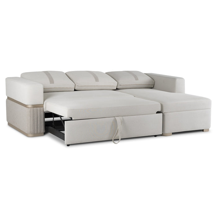 Sala Cama Dior Eurolino Blanco, Beige y Champaña Orientación Derecha