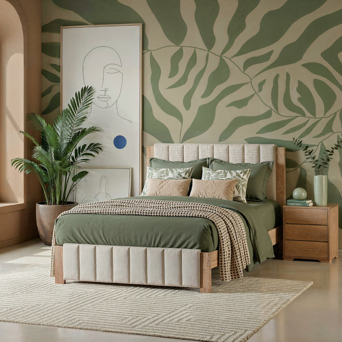 Cama Queen Nepal Beige Natural