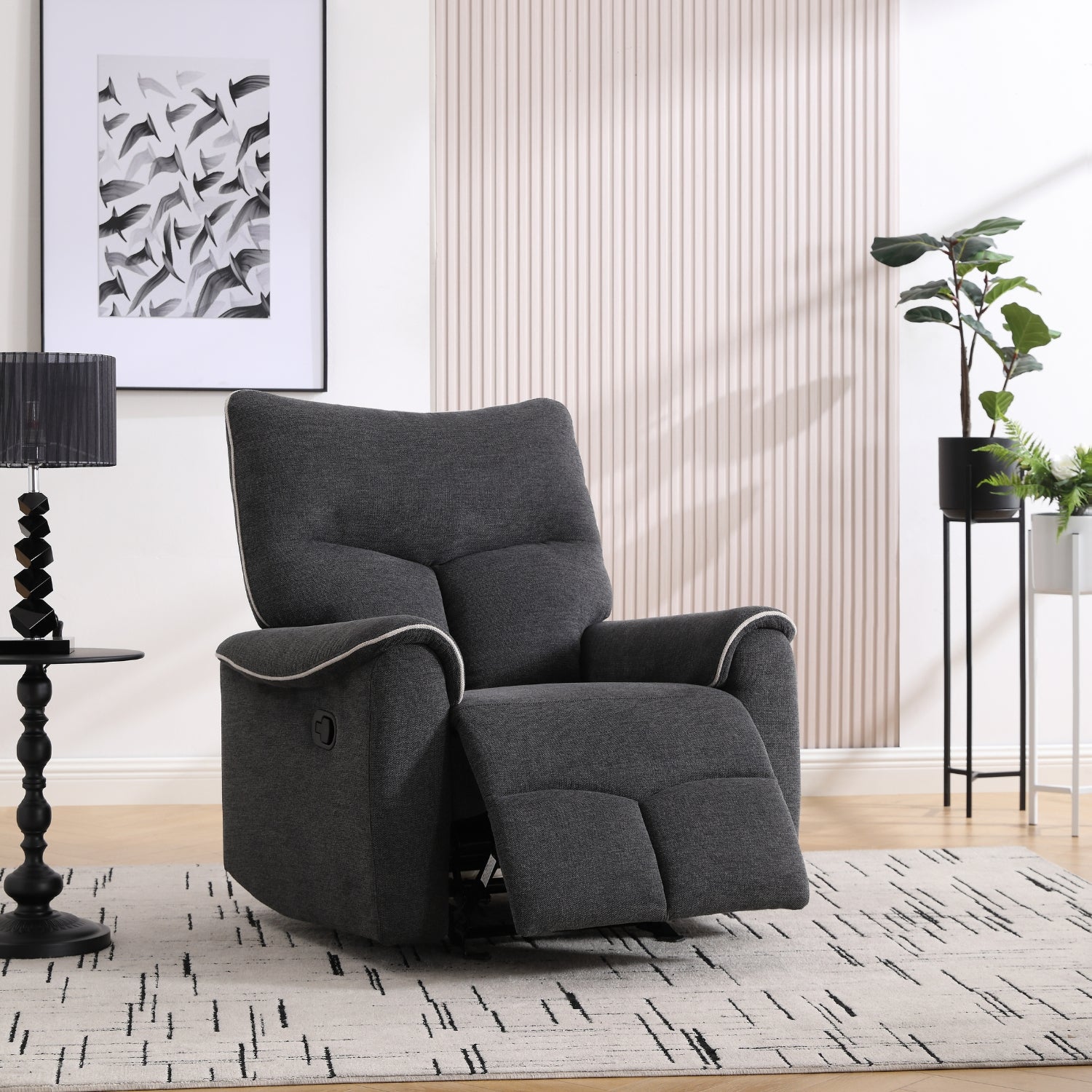 Sillón Reclinable Zeus Pana Plomo