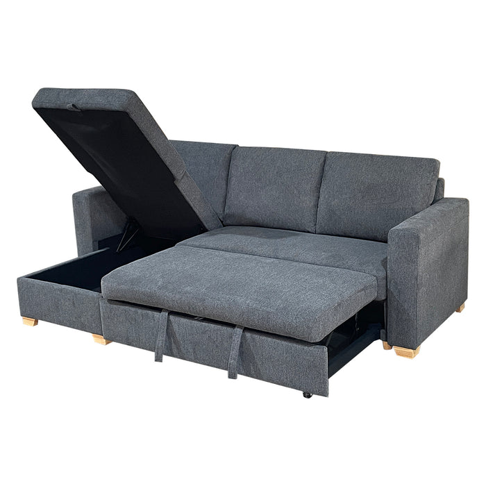 Sala Rinconera Omma Microfibra Plomo