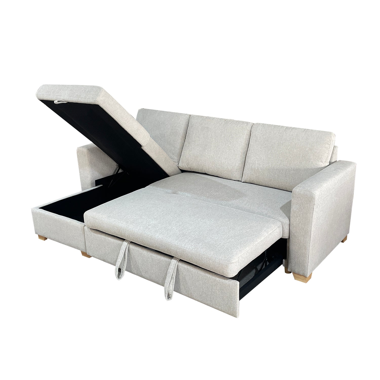 Sala Cama Omma Microfibra Beige