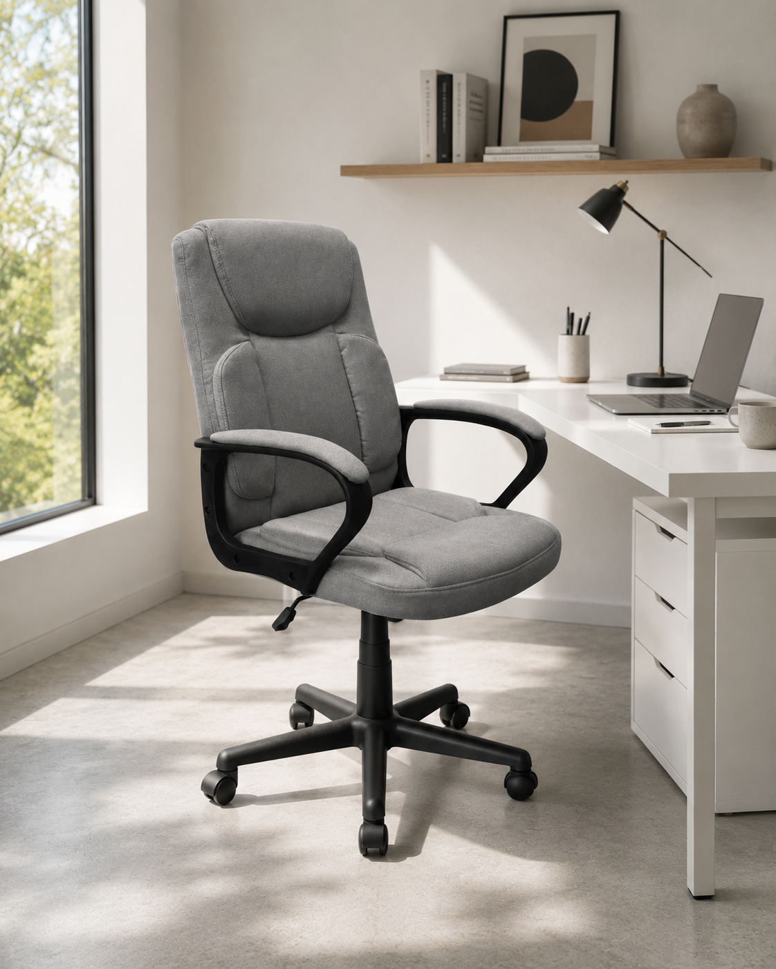 Silla Oficina Evan Plomo