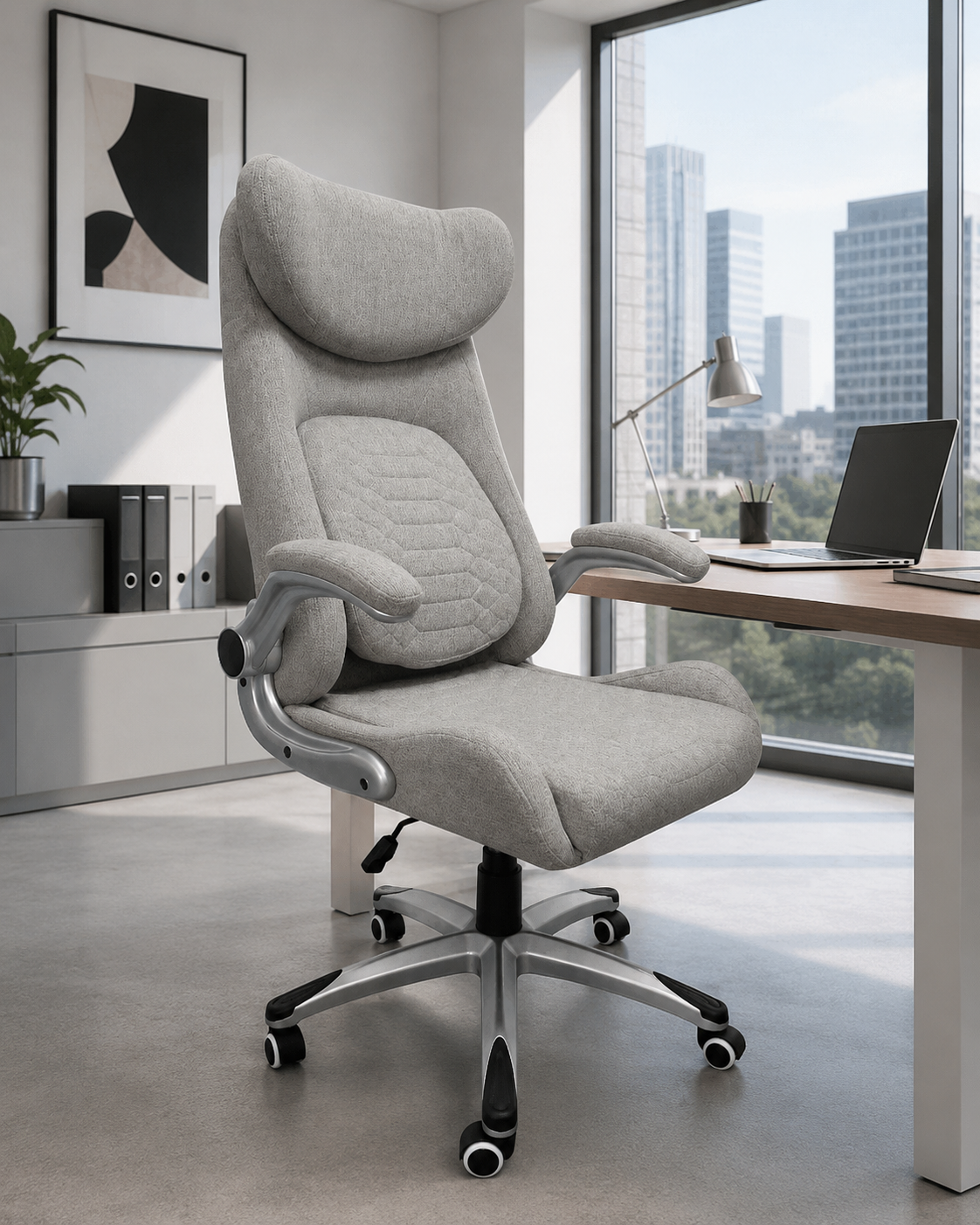 Silla Oficina Milan Gris