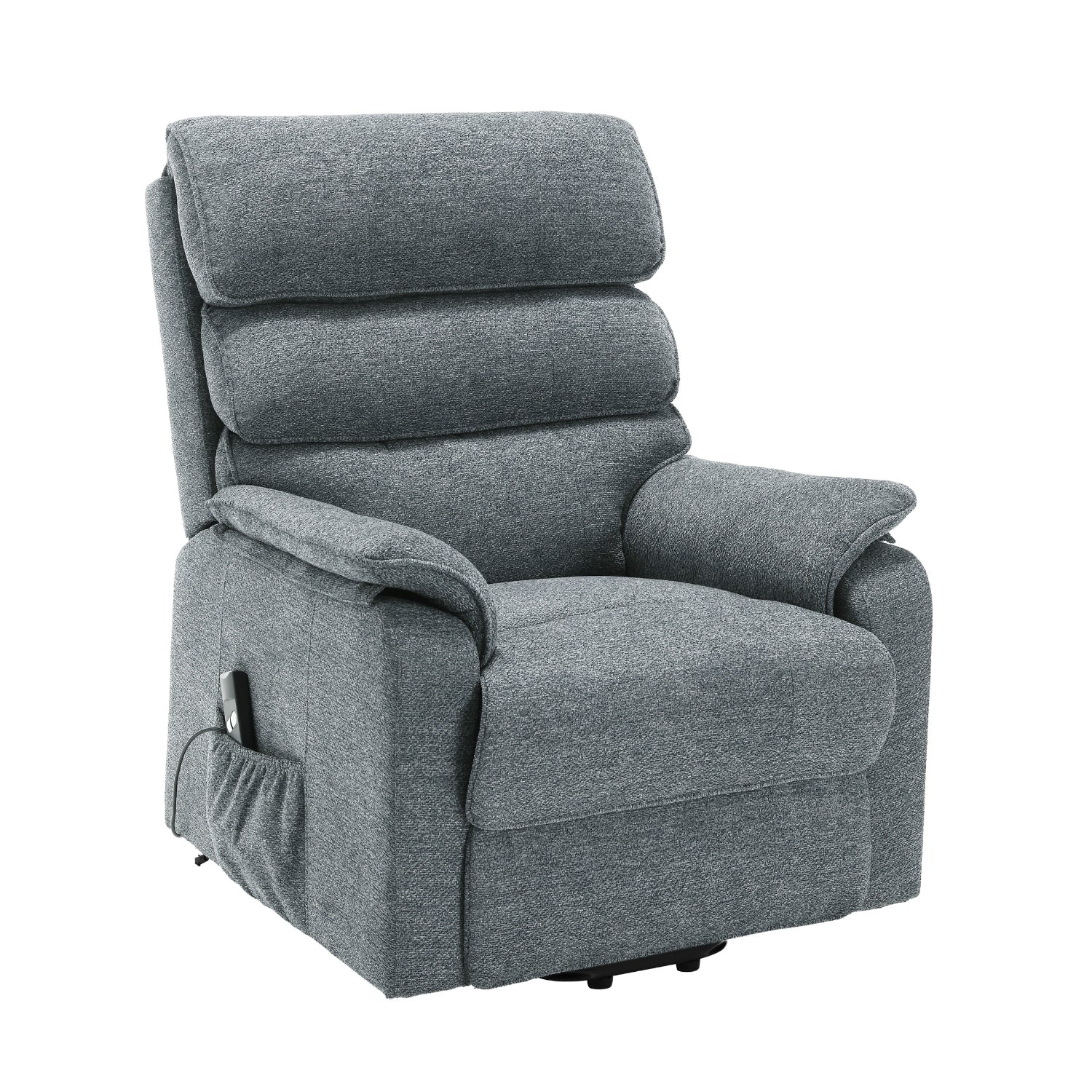 Sillón Reclinable Evan Pana Gris Eléctrico