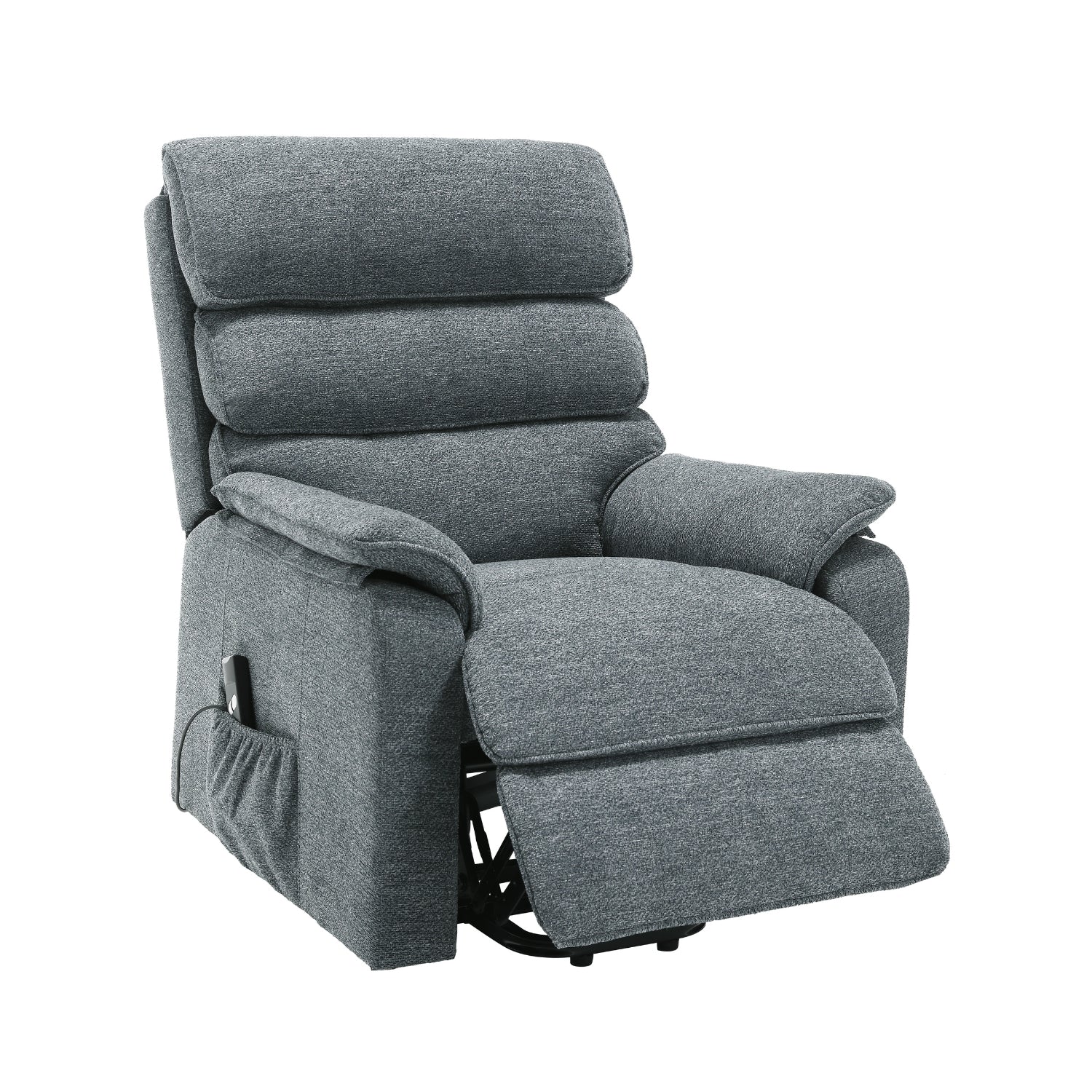 Sillón Reclinable Evan Pana Gris Eléctrico