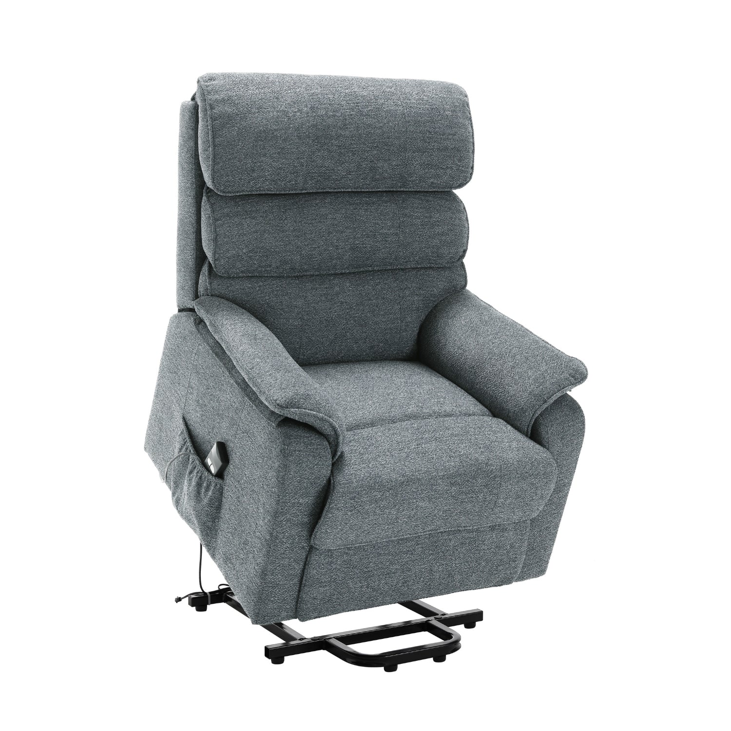 Sillón Reclinable Evan Pana Gris Eléctrico