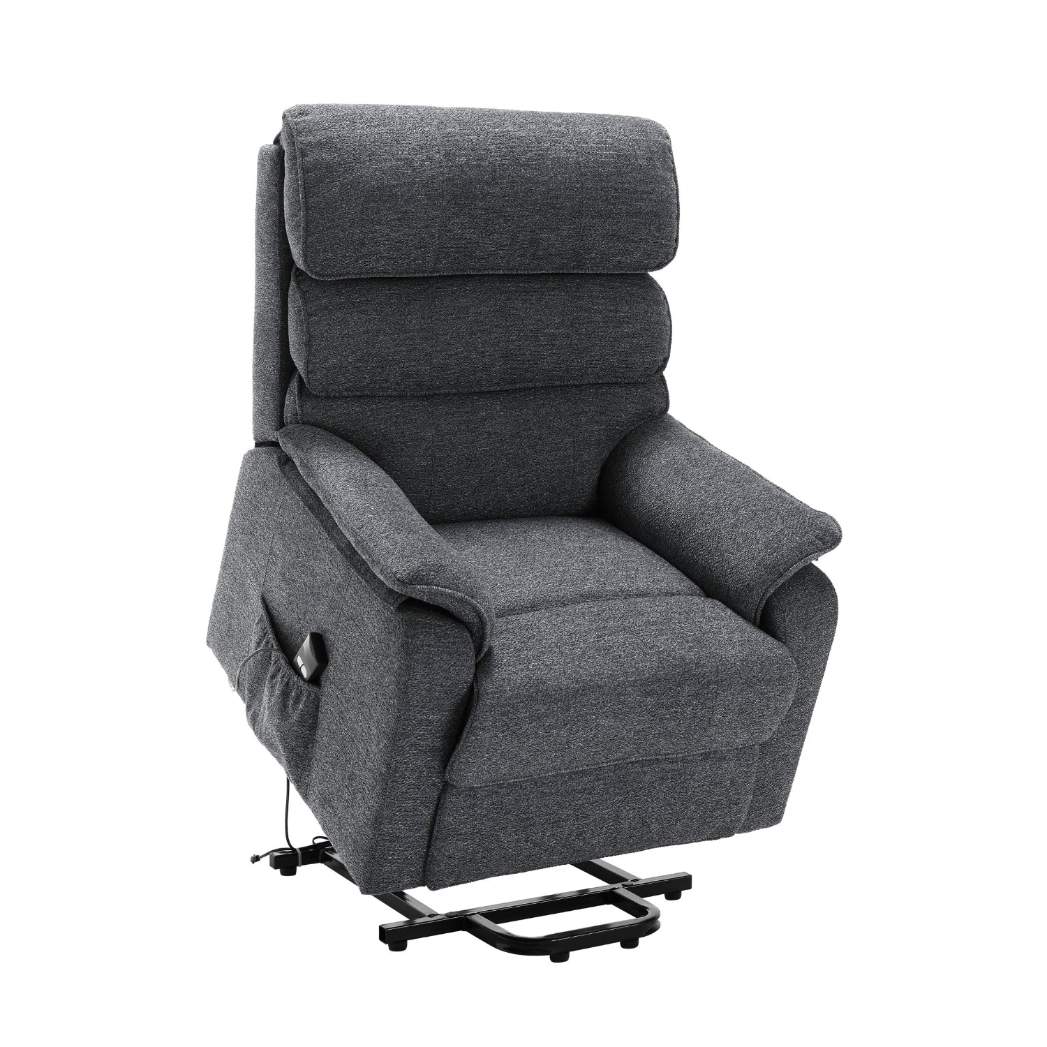 Sillón Reclinable Evan Pana Plomo Eléctrico