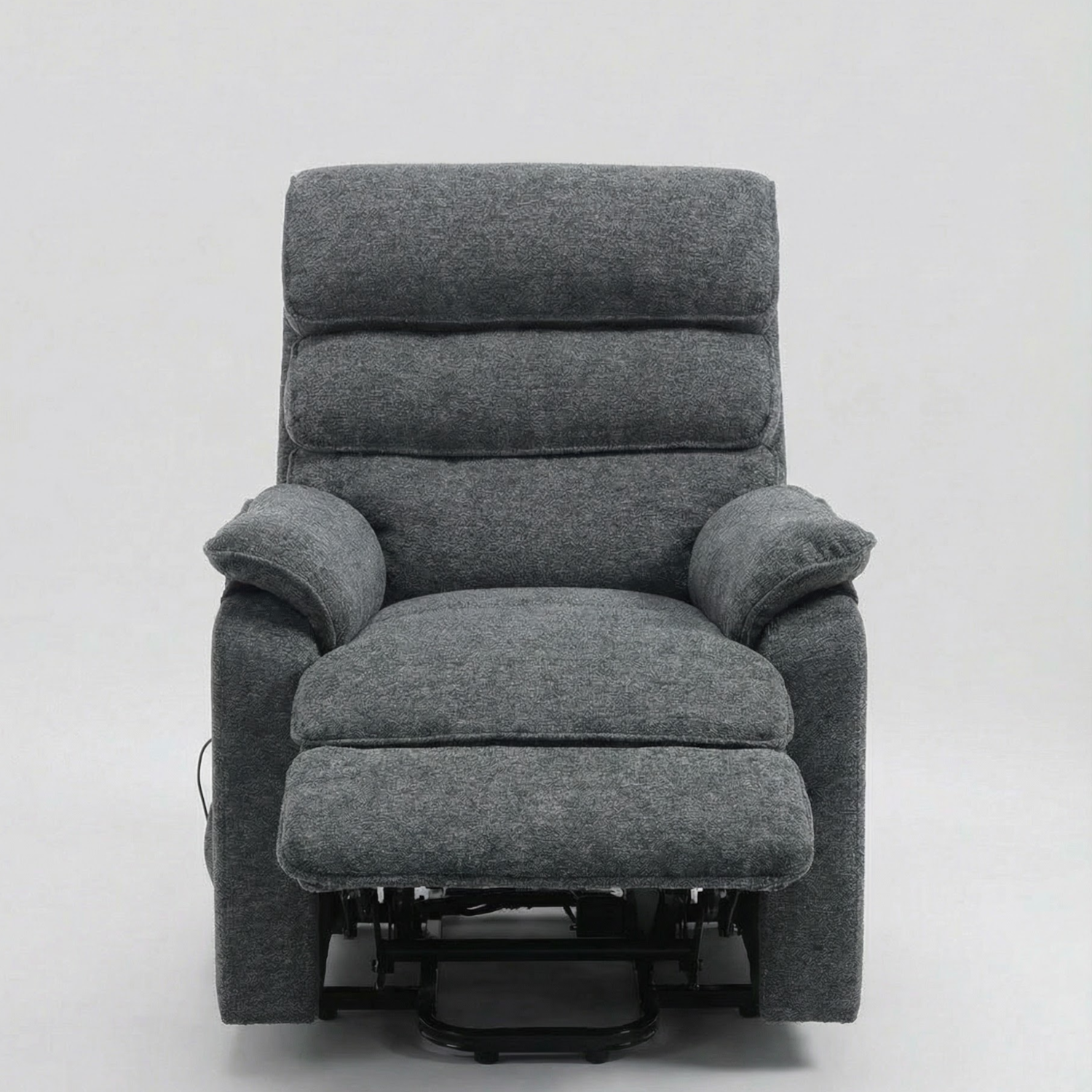 Sillón Reclinable Evan Pana Plomo Eléctrico