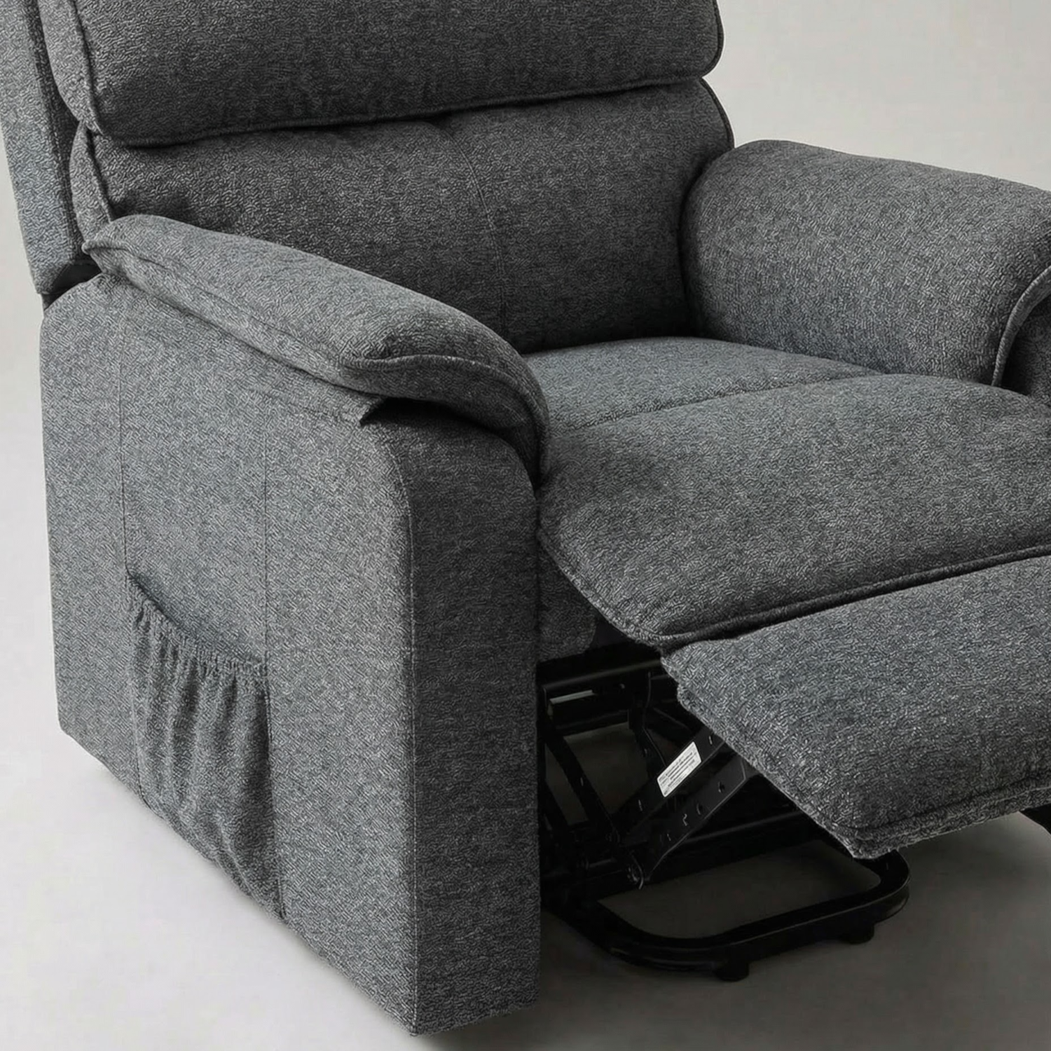 Sillón Reclinable Evan Pana Plomo Eléctrico