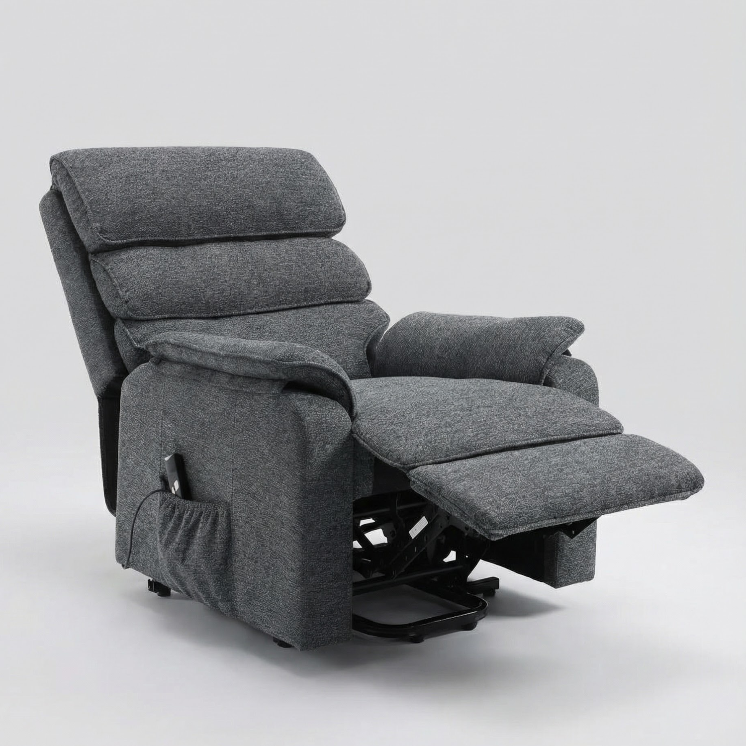 Sillón Reclinable Evan Pana Plomo Eléctrico