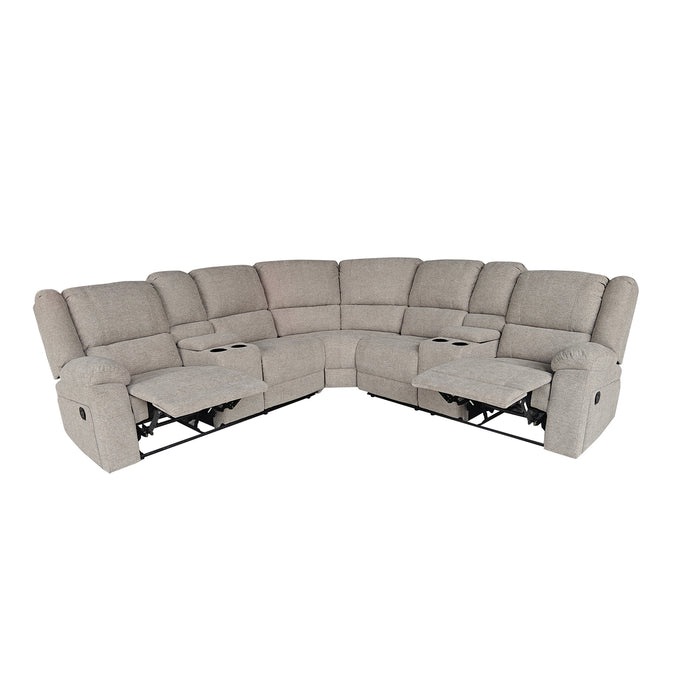 Sala Rinconera Reclinable Morgan Microfibra Taupe