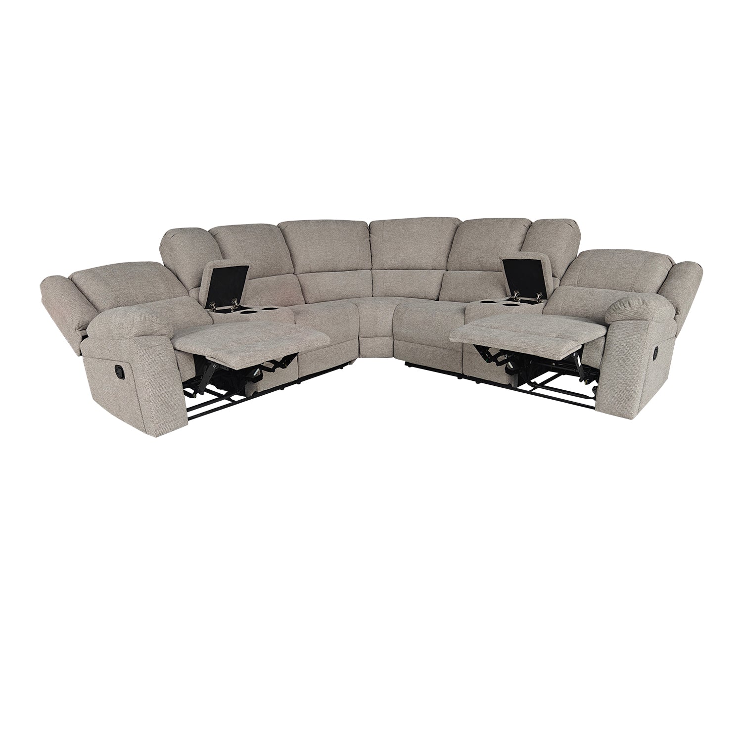 Sala Rinconera Reclinable Morgan Microfibra Taupe