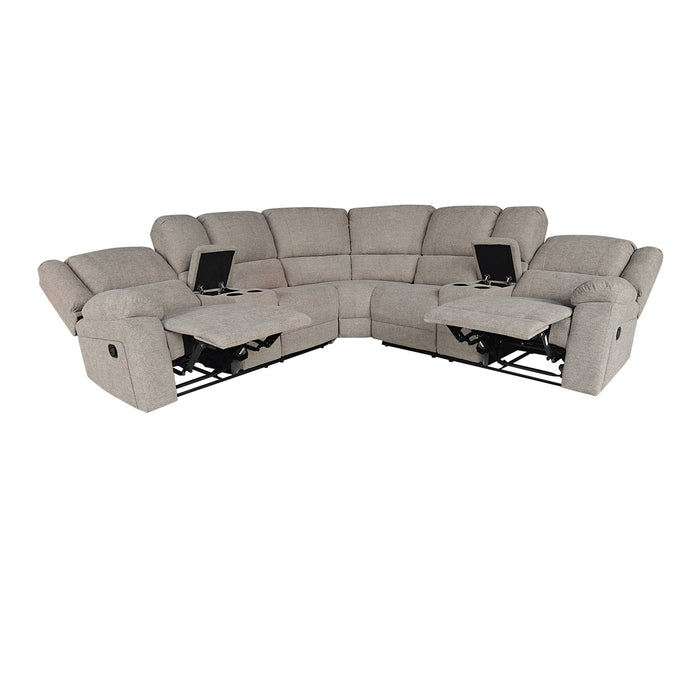 Sala Rinconera Reclinable Morgan Microfibra Taupe