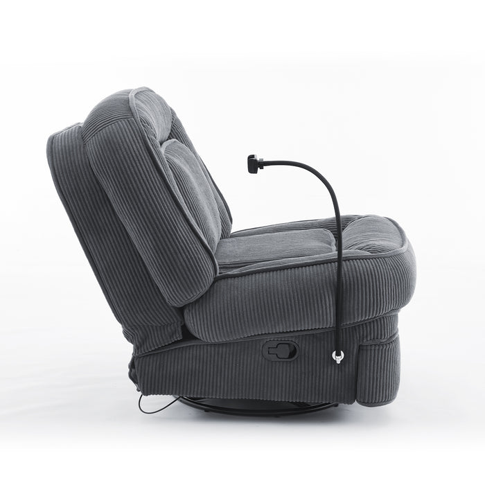 Silla Reclinable, Mecedora Gary Pana Plomo