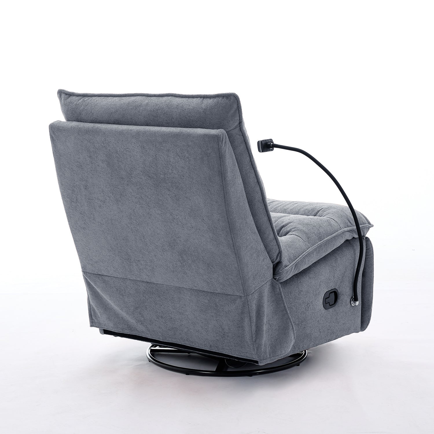Silla Reclinable, Mecedora Kioto Lino Gris