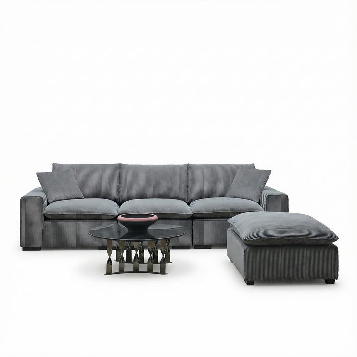 Sala Rinconera Zoe Lino Gris