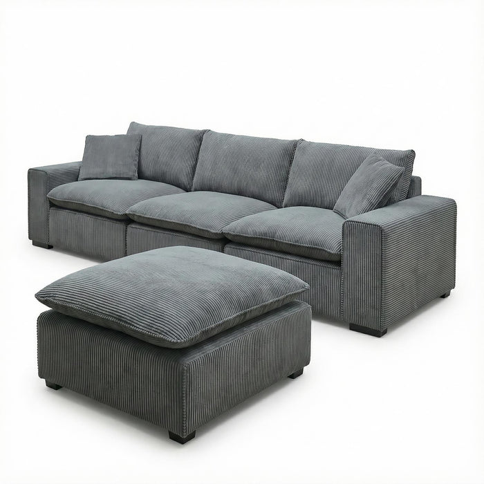 Sala Rinconera Zoe Lino Gris