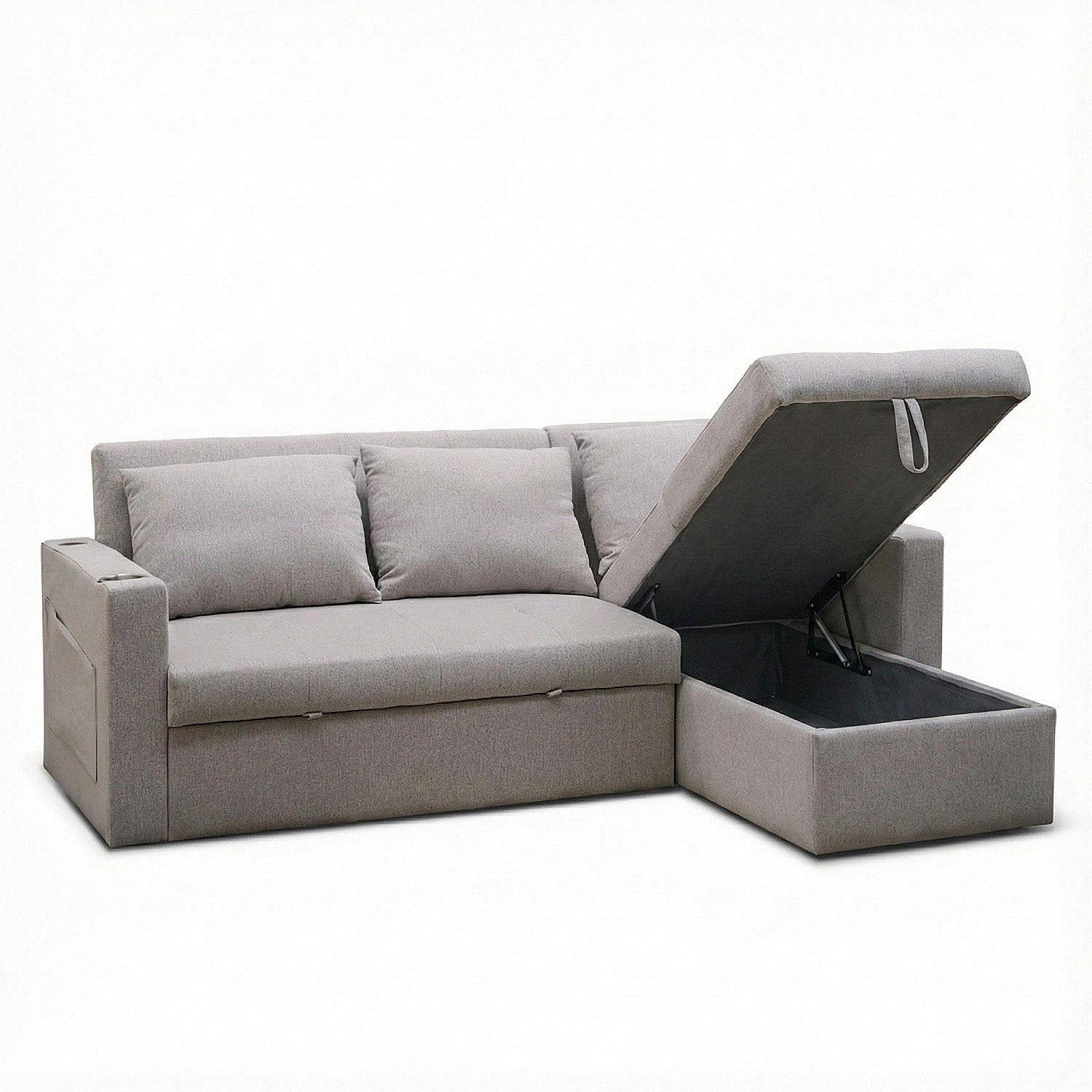 Sala Cama Zoe Lino Gris