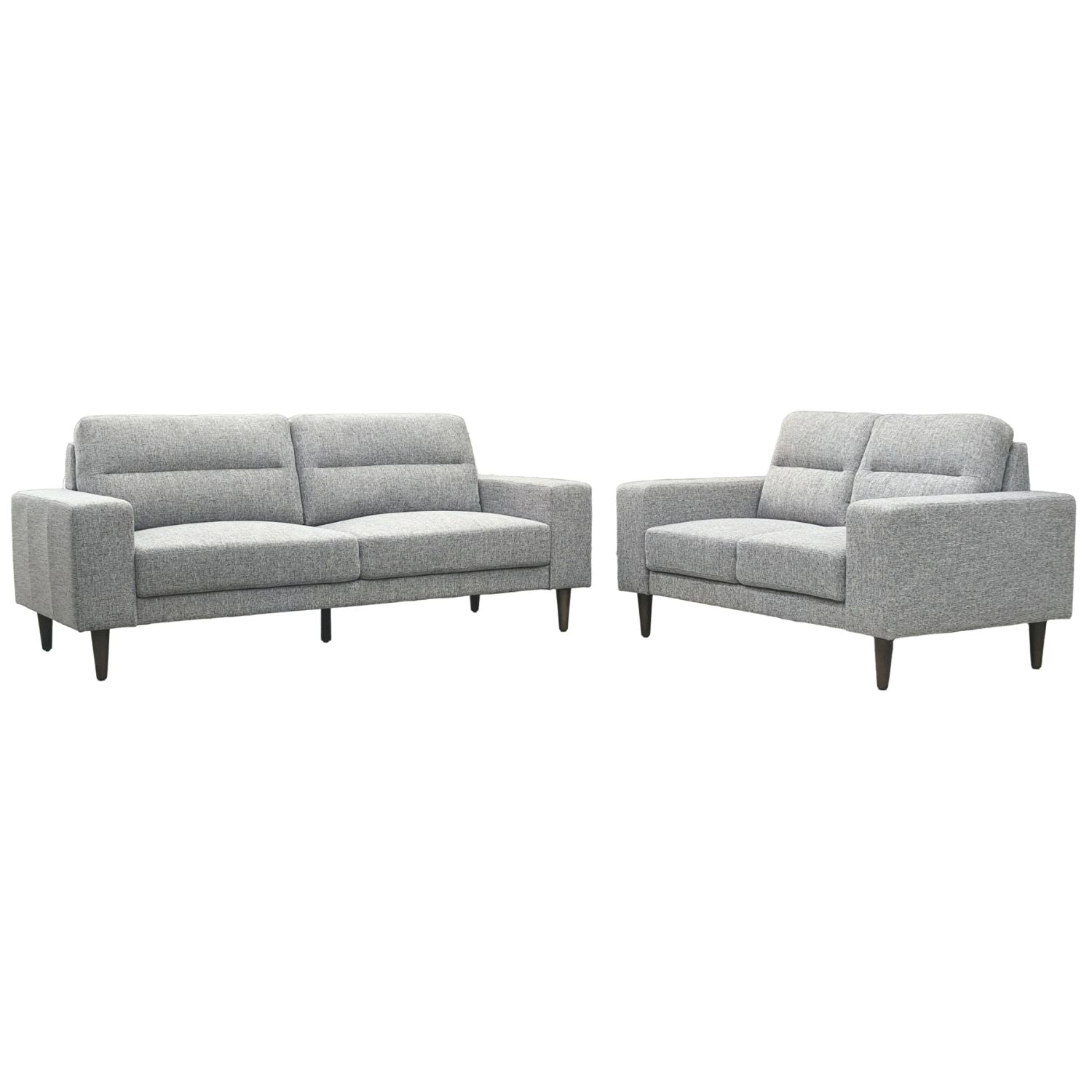 Sala Modular Vitta Lino Gris, Natural Oscuro