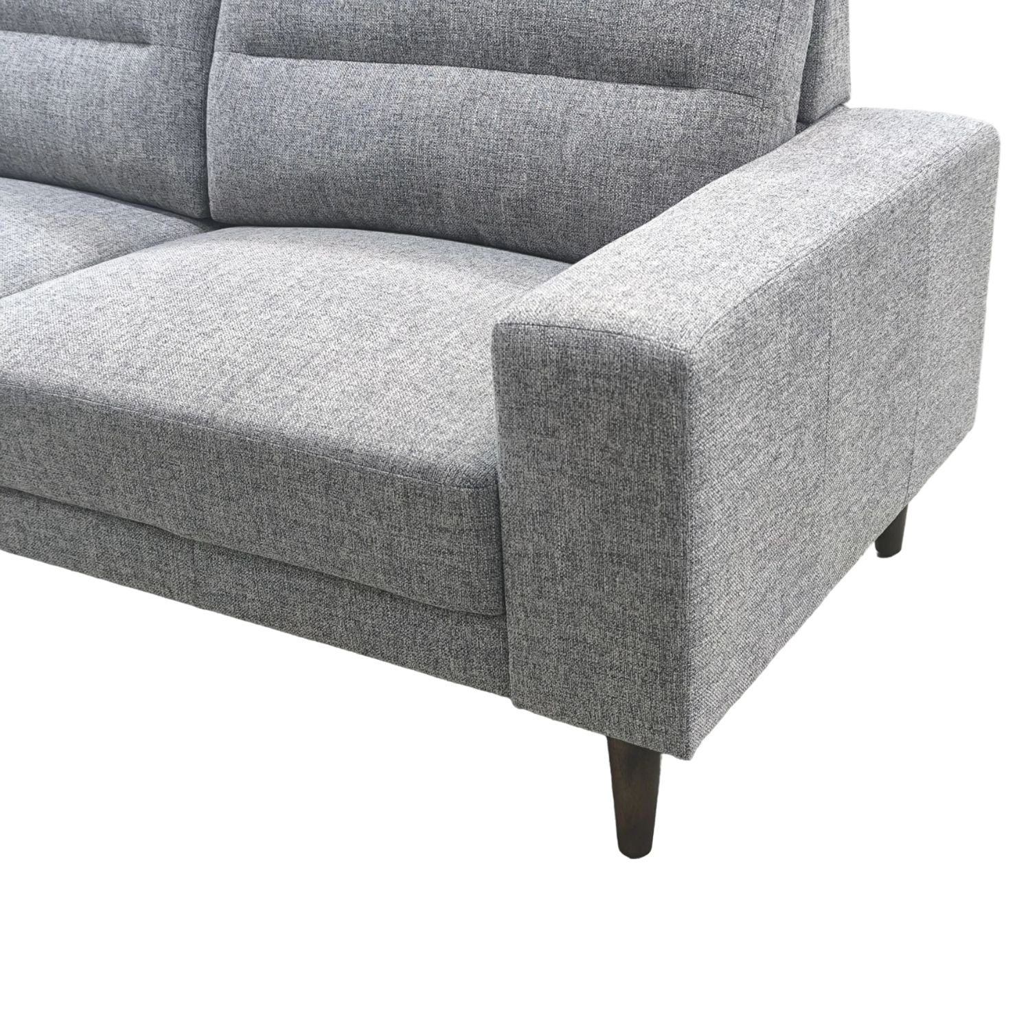 Sala Modular Vitta Lino Gris, Natural Oscuro