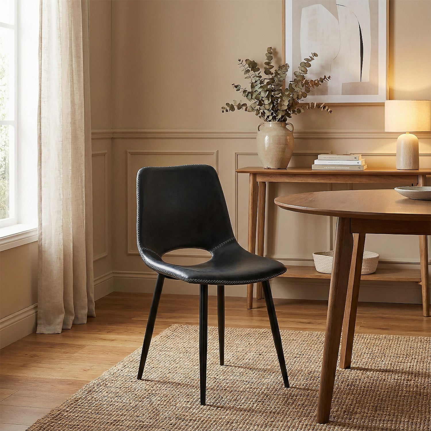 Silla Comedor Thomas Eurocuero Gris