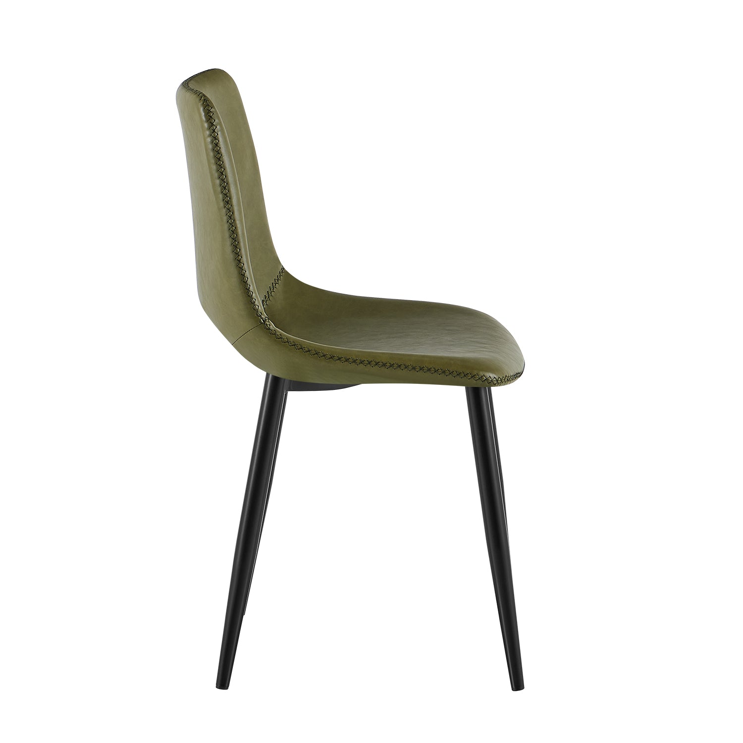 Silla Comedor Thomas Eurocuero Verde Oliva