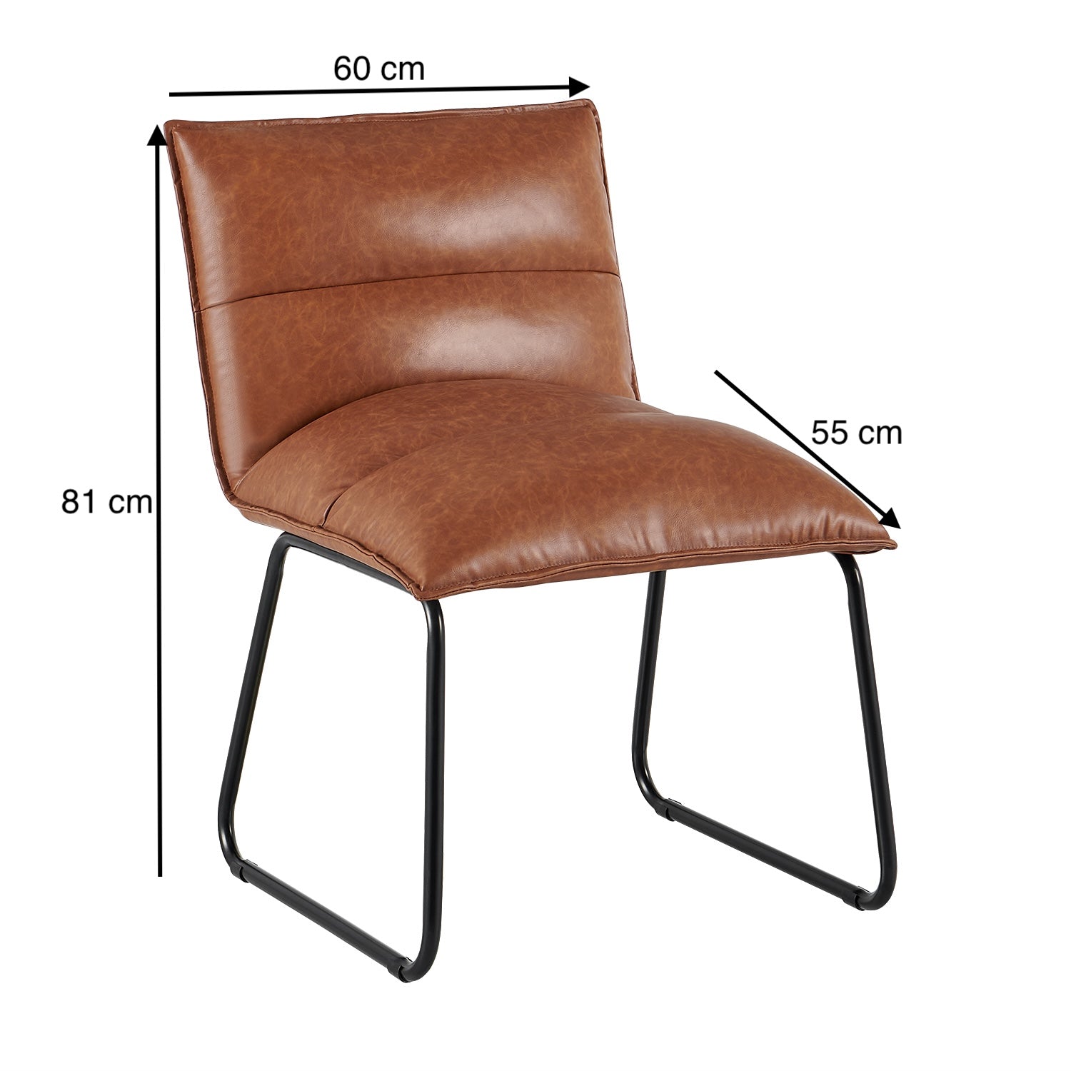 Silla Comedor Tivoli Eurocuero Mocca