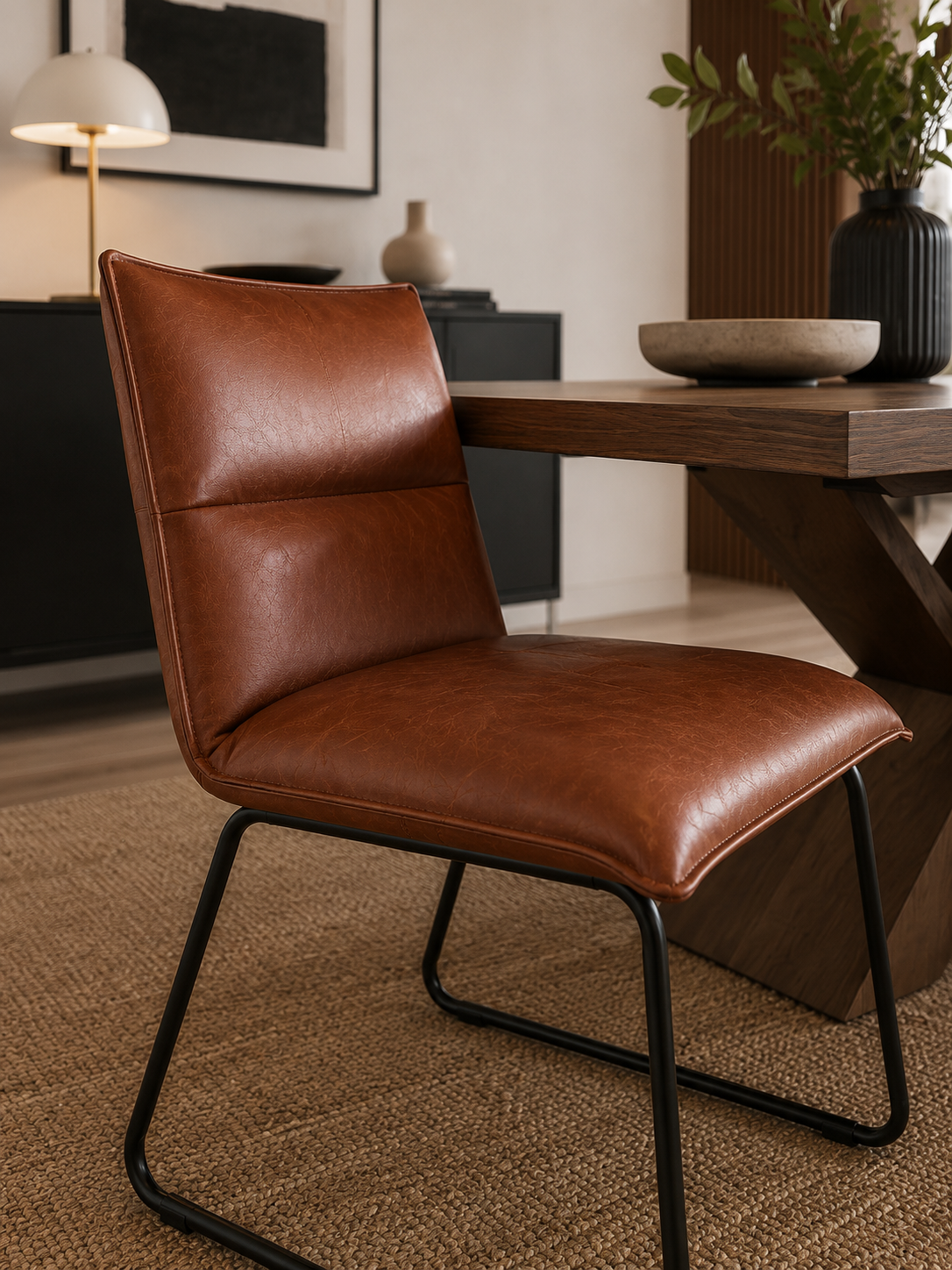 Silla Comedor Tivoli Eurocuero Mocca