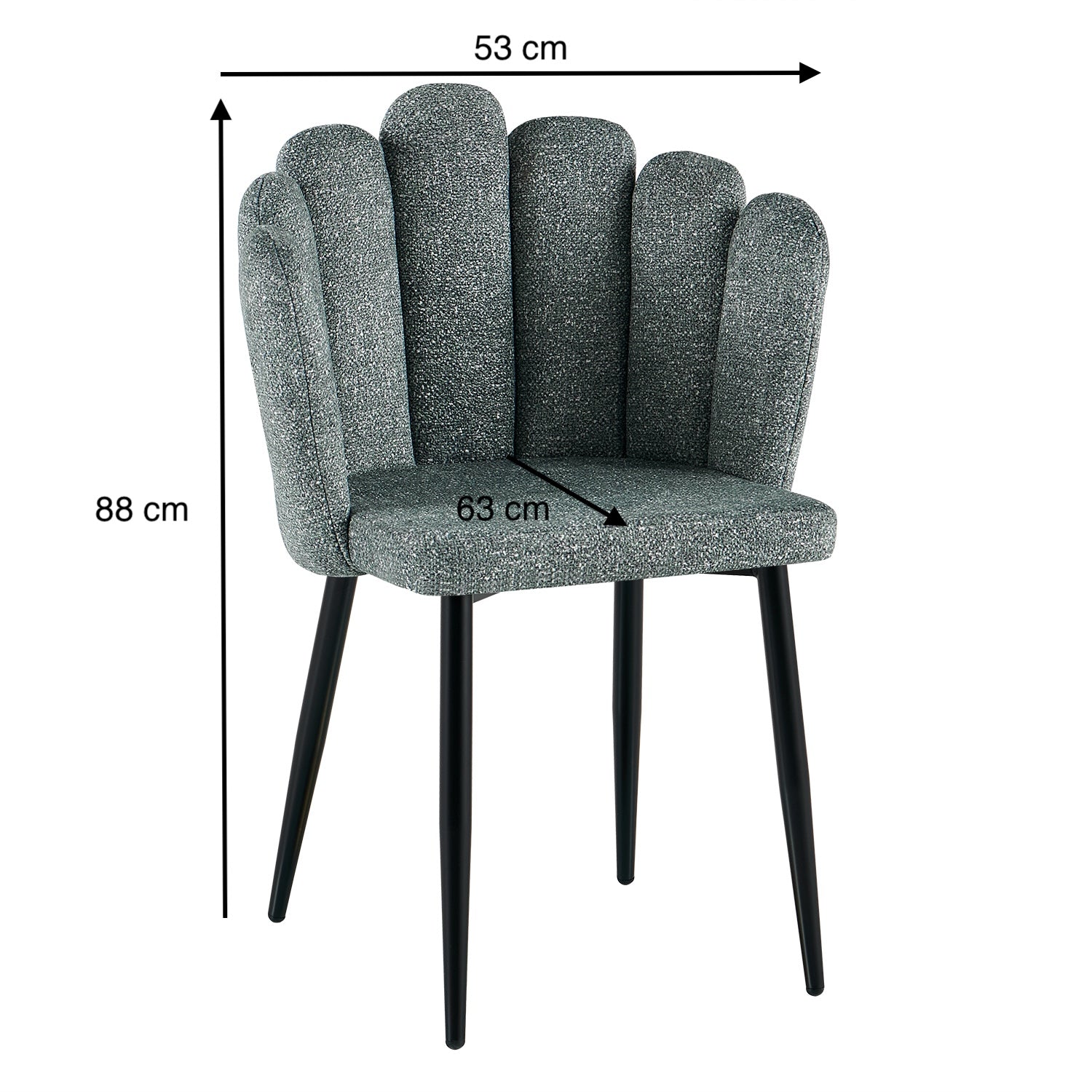 Silla Comedor Helen Microfibra Verde
