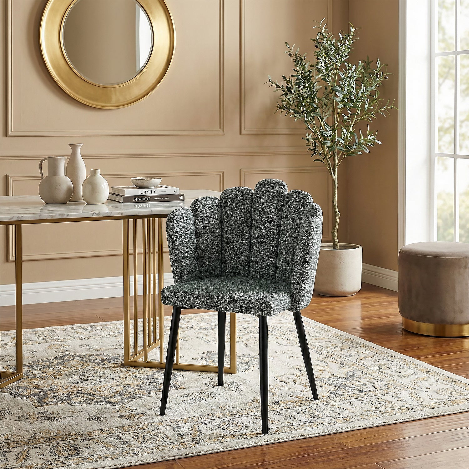 Silla Comedor Helen Microfibra Verde