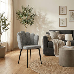 Silla Comedor Helen Microfibra Plata
